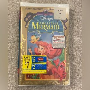 Sealed Never Opened Disney's The Little Mermaid VHS 1996 Re-Release